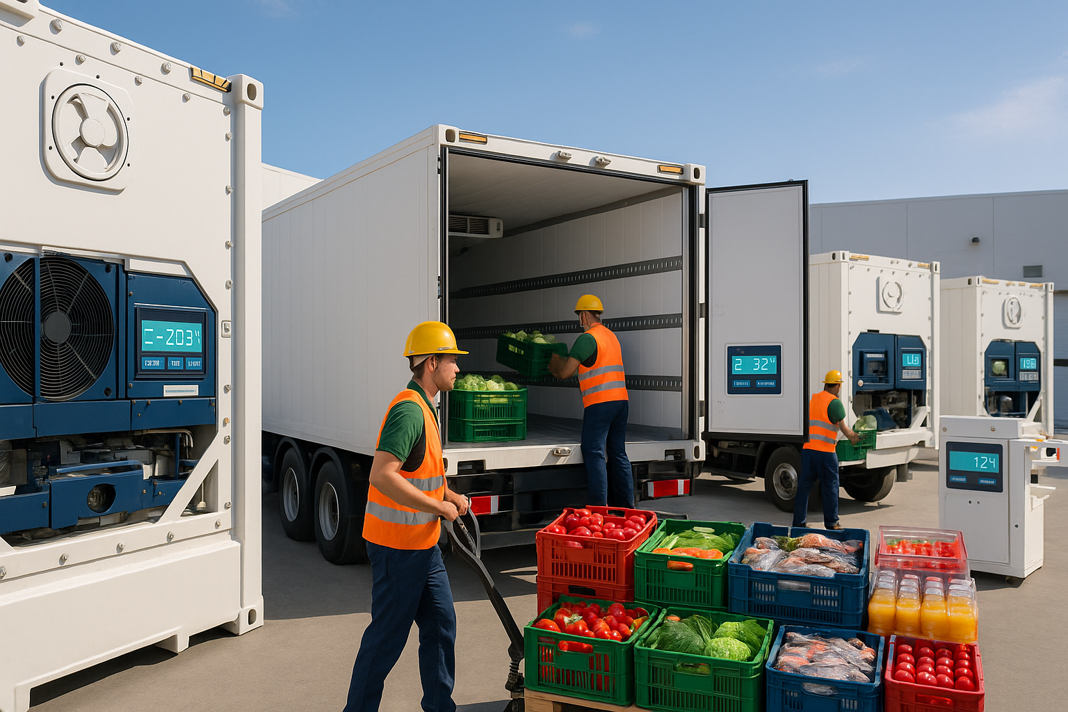 식품 및 음료 물류에 냉장 보관 용기는 어떻게 사용됩니까?