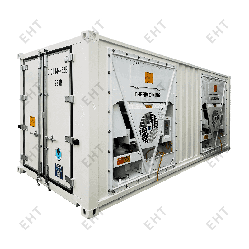 운송 및 보관 중 냉동 컨테이너에 전원이 공급되는 방식